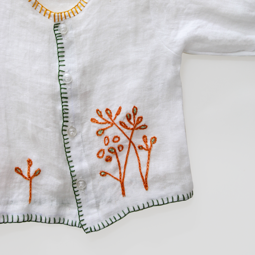 Camisa Botones Flor